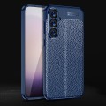 For Samsung Galaxy S24 5G Litchi Texture Shockproof TPU Phone Case(Blue)