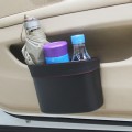 Car Trash Can Car Hanging Sundries Storage Box(Black)
