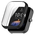 For Amazfit Bip 3 / Bip 3 Pro Universal Full Coverage TPU Electroplating Watch Protective Case(Black