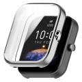 For Amazfit Bip 3 / Bip 3 Pro Universal Full Coverage TPU Electroplating Watch Protective Case(Silve