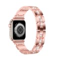Diamond Metal Watch Band For Apple Watch Ultra 49mm(Pink)