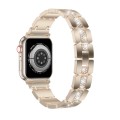 Diamond Metal Watch Band For Apple Watch 7 41mm(Starlight)