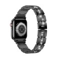 Diamond Metal Watch Band For Apple Watch 9 45mm(Black)