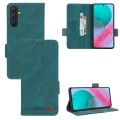 For Samsung Galaxy M54 5G Magnetic Clasp Leather Phone Case(Green)