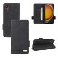 For Samsung Galaxy Xcover 7 Magnetic Clasp Leather Phone Case(Black)