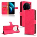 For vivo X100 Skin Feel Magnetic Flip Leather Phone Case(Rose Red)