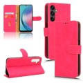 For Samsung Galaxy A25 5G Skin Feel Magnetic Flip Leather Phone Case(Rose Red)