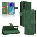 For Samsung Galaxy M55 5G Skin Feel Magnetic Flip Leather Phone Case(Green)