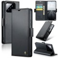 For Xiaomi 14 Pro CaseMe 023 Butterfly Buckle Litchi Texture RFID Anti-theft Leather Phone Case(Blac
