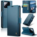 For Xiaomi 14 Pro CaseMe 023 Butterfly Buckle Litchi Texture RFID Anti-theft Leather Phone Case(Blue