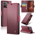 For Xiaomi Redmi Note 13 5G CaseMe 023 Butterfly Buckle Litchi Texture RFID Anti-theft Leather Phone