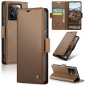 For Xiaomi Redmi Note 13 Pro 5G CaseMe 023 Butterfly Buckle Litchi Texture RFID Anti-theft Leather P