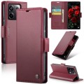 For Xiaomi Poco X6 5G CaseMe 023 Butterfly Buckle Litchi Texture RFID Anti-theft Leather Phone Case(
