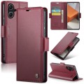 For Xiaomi Redmi Note 13 Pro+ 5G CaseMe 023 Butterfly Buckle Litchi Texture RFID Anti-theft Leather