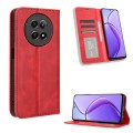 For Realme 12 / 12X 5G Magnetic Buckle Retro Texture Leather Phone Case(Red)