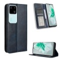 For vivo S18 5G / S18 Pro Magnetic Buckle Retro Texture Leather Phone Case(Blue)