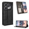 For Infinix GT 10 Pro Magnetic Buckle Retro Texture Leather Phone Case(Black)