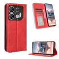For Infinix GT 10 Pro Magnetic Buckle Retro Texture Leather Phone Case(Red)