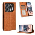 For Infinix GT 10 Pro Magnetic Buckle Retro Texture Leather Phone Case(Brown)