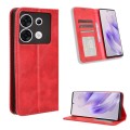 For Infinix Zero 30 5G Magnetic Buckle Retro Texture Leather Phone Case(Red)