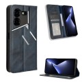 For Tecno Pova 5 Pro LH8n Magnetic Buckle Retro Texture Leather Phone Case(Blue)