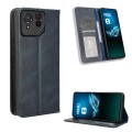 For ASUS ROG Phone 8 Pro Magnetic Buckle Retro Texture Leather Phone Case(Blue)