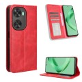For Huawei nova 11 SE Magnetic Buckle Retro Texture Leather Phone Case(Red)