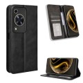 For Huawei Enjoy 70 4G Magnetic Buckle Retro Texture Leather Phone Case(Black)