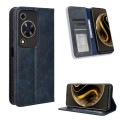 For Huawei Enjoy 70 4G Magnetic Buckle Retro Texture Leather Phone Case(Blue)