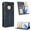 For Honor X9b 5G Magnetic Buckle Retro Texture Leather Phone Case(Blue)