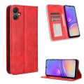 For Samsung Galaxy A05 Magnetic Buckle Retro Texture Leather Phone Case(Red)