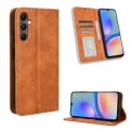 For Samsung Galaxy A05s Magnetic Buckle Retro Texture Leather Phone Case(Brown)