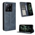 For Xiaomi 13T / 13T Pro Magnetic Buckle Retro Texture Leather Phone Case(Blue)