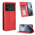 For Xiaomi Redmi K70 / K70 Pro Magnetic Buckle Retro Texture Leather Phone Case(Red)