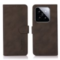 For Xiaomi 14 Pro KHAZNEH Matte Texture Leather Phone Case(Brown)