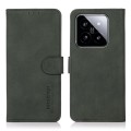 For Xiaomi 14 KHAZNEH Matte Texture Leather Phone Case(Green)