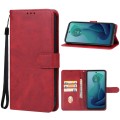 For Motorola Moto G 5G 2024 Leather Phone Case(Red)