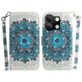 For Infinix Smart 7 HD 3D Colored Horizontal Flip Leather Phone Case(Peacock Wreath)