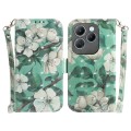 For Infinix Hot 40 / 40 Pro 3D Colored Horizontal Flip Leather Phone Case(Watercolor Flower)