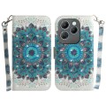 For Infinix Hot 40 / 40 Pro 3D Colored Horizontal Flip Leather Phone Case(Peacock Wreath)