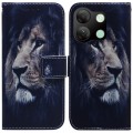 For Infinix Smart 7 HD Coloured Drawing Flip Leather Phone Case(Lion)