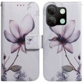 For Infinix Smart 7 HD Coloured Drawing Flip Leather Phone Case(Magnolia)