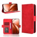For Realme 12+ 5G Skin Feel Calf Texture Card Slots Leather Phone Case(Red)