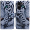 For Tecno Pova 5 Pro Coloured Drawing Flip Leather Phone Case(Tiger)