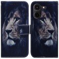 For Tecno Pova 5 Pro Coloured Drawing Flip Leather Phone Case(Lion)