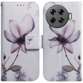 For Tecno Spark 20 Pro+ 4G Coloured Drawing Flip Leather Phone Case(Magnolia)