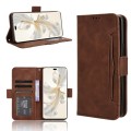 For Honor 100 Pro 5G Skin Feel Calf Texture Card Slots Leather Phone Case(Brown)