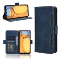 For Xiaomi Redmi 13C 4G / Poco C65 4G Skin Feel Calf Texture Card Slots Leather Phone Case(Blue)