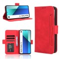 For Xiaomi Redmi Note 13 4G Skin Feel Calf Texture Card Slots Leather Phone Case(Red)