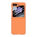For Samsung Galaxy Z Flip6 Fuel Injection Integrated PC Skin Feel Phone Case(Flaming Orange)